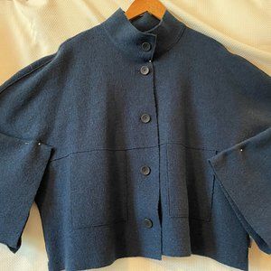OSCA blue jacket, boiled wool, excellent condition